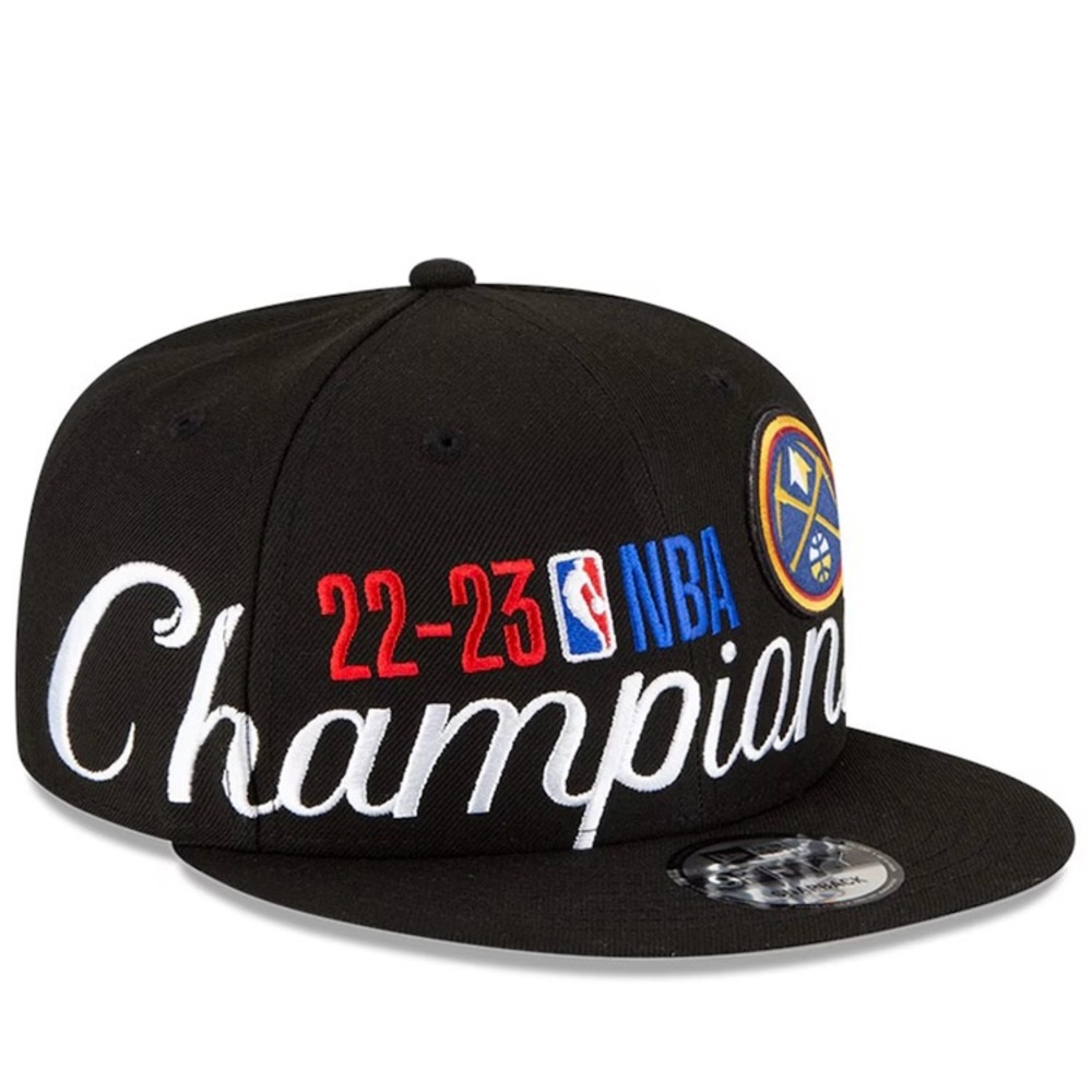Denver Nuggets Championship New Era Black 9FIFTY Snapback Hat